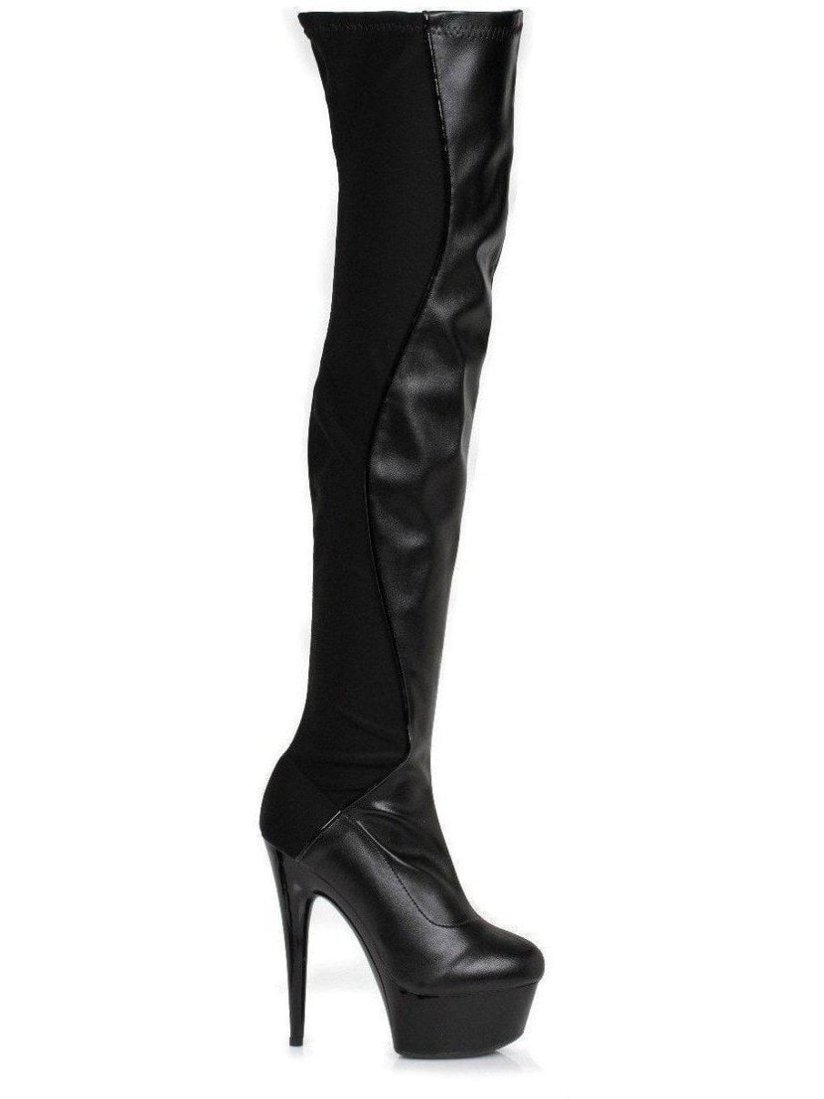 fuchsia thigh high boots