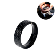 thumbnail image 1 of Anillo dosificador magnético para evitar ensuciar, embudo dosificador de espresso de aleación de aluminio para café negro (53 mm), 1 of 5