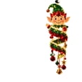 thumbnail image 2 of ZENVIVE Christmas Magic Spiral Hanging LED Lights, Hanging Xmas Decoration with Spiral Lights for Porch Entryway Doorway & Outdoor Holiday Decor, 7.8"(Elf), 2 of 7