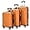 Orange-A, variant on 3-in-1 Multifunctional Large Capacity Traveling Storage Suitcase, Luggage Set ABS Suitcase 3 Piece Set with TSA Lock Spinner Wheels 20" 24" 28", 3-in-1 Orange Luggage