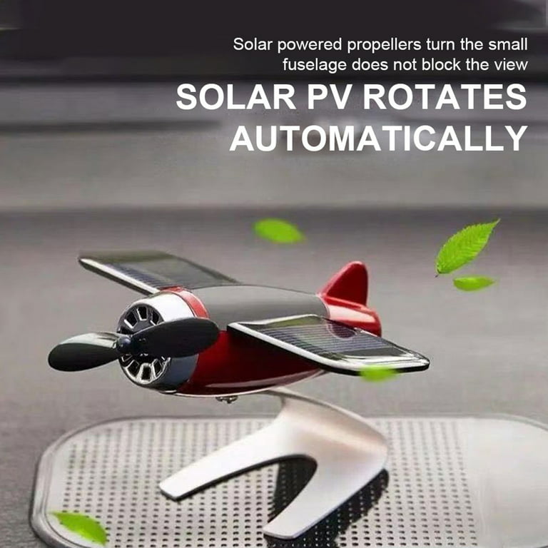 Solar Auto Solar Car Vent Air Freshener Airplane Dashboard Rotating  Fragrance