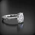 thumbnail image 3 of Cora Jewellery 1.75CT Oval Moissanite Solitaire Engagement Ring For Women , 10K White Gold, 3 of 5