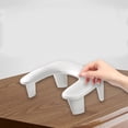 thumbnail image 1 of Runquan PU Leather U Shaped Arm Rest Manicure Armrest for Salons Nails Tech Personal, 1 of 8