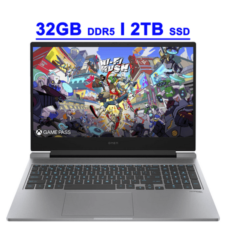 HP Omen 16 Premium Gaming Laptop 16.1" FHD IPS 144Hz Intel 16-core i7-14650HX 32GB DDR5 2TB SSD GeForce RTX 4060 RGB Backlit Thunderbolt FHD Privacy Camera Fast Charging Win11