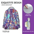 thumbnail image 4 of Earthy Floral Vintage Pattern School Backpack for Student, Durable Composite Oxford Cloth, Adjustable Straps, Breathable Padding, Large Capacity Multipurpose Backpack for Student and Student, 4 of 4