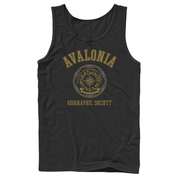 Men's Strange World Avalonia Geographic Society Tank Top Black Large