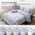 thumbnail image 5 of Btargot 6-piece Tie-Dye Butterfly Bows Twin Comforter Set Colorful Gradient Floral Bedding Set, 5 of 13