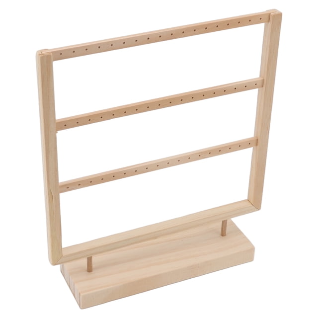 Earring Organizer Stand Wooden Jewelry Holder Storage Display for Hanging Earrings Earring Display Holder Earring Organizer Stand Earring Display Stand Earring Holder Display Stand