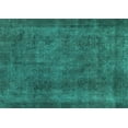 thumbnail image 1 of Ahgly Company Machine Washable Indoor Rectangle Abstract Turquoise Blue Modern Area Rugs, 8' x 12', 1 of 4