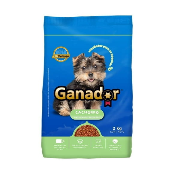 Alimento para Perro Ganador Cachorro Razas Pequeñas 2 kg
