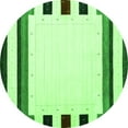 thumbnail image 1 of Ahgly Company Indoor Round Solid Green Modern Area Rugs, 8' Round, 1 of 1