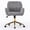 Grey, variant on JESTOP Furry Cute Office Chair, Modern Swivel Desk Chair with Wheels, Adjustable Makeup Vanity Chairs with Back, Upholstered Rolling Chairs for Vanity Makeup Room Study Indoor