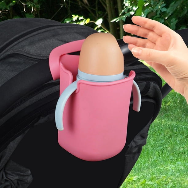 Portavasos de silicona perfecl para bicicleta cochecito soporte universal rosa