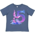 thumbnail image 3 of Inktastic 5th Birthday Mermaid Tail Boys or Girls Toddler T-Shirt, 3 of 5