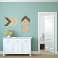 thumbnail image 3 of Ekena Millwork 14 3/4"W x 14"H x 3/4"D Vintage Farmhouse 5 1/2" Chevron, Barnwood Decor Collection, Reclaimed Grey, 3 of 18