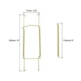 thumbnail image 2 of Uxcell 4 Pcs Soporte para Platos 9 x 2.8 pulgadas Soportes de Pared Invisibles en Forma de U Galvanizados Oro, 2 of 6