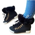 thumbnail image 2 of Willtoo Winter Women's Snow Boots Short Barrel, Fleece Lined Thickened Boots for Cold Weather Dark Blue, 2 of 4