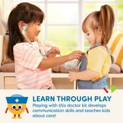 Battat Mini Medic Doctor Plastic Play Set with 10pcs and Storage Bag, Toddler and Preschool Toys