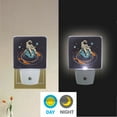 thumbnail image 2 of Yayeee LED Night Light for The Home Plug in With Light Sensors 2 Pack, Black Astronaut Record, 2 of 6