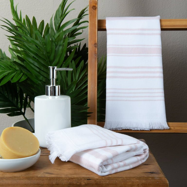 IH Casa Decor 3 Pack Kitchen Towel Set (Navy Striped)