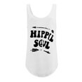thumbnail image 5 of DailyTrove Women's "Hippie Soul" Graphic Tank Top - Polyester Casual Summer & Boho Wear, Free-Spirited for Outings, 5 of 6