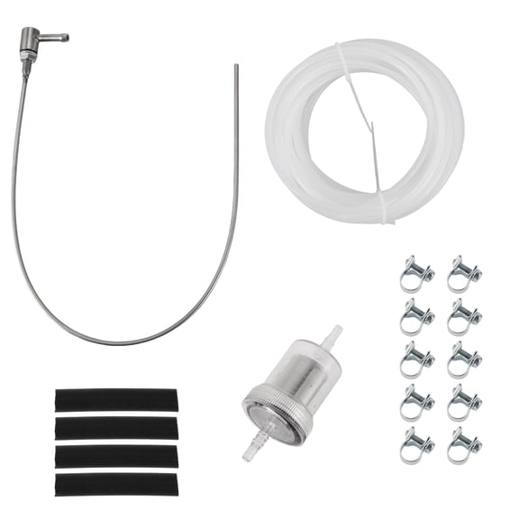 Unique Bargains Heater Fuel Tank Standpipe Kit Heating Fuel Hose Clip Kit with 4M Oil Hose and 4Pc Rubber Hose Diesel Heater