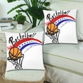 thumbnail image 2 of MKHERT Street Basketball Pillowcase Pillow Protector Cushion Cover 18x18 inch,Set of 2, 2 of 3