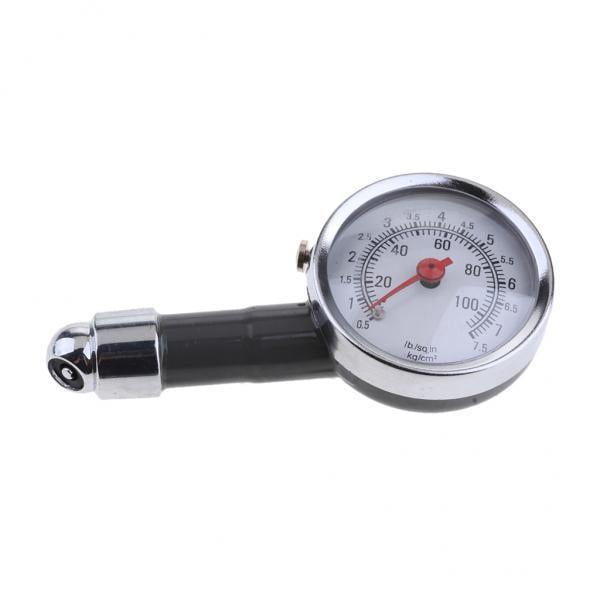 2x Coche, Motocicleta, Neumático, de Aire, Medidor Aire, Medidor , Probador 0-100PSI shamjiam Medidor de presión de aire de neumáticos