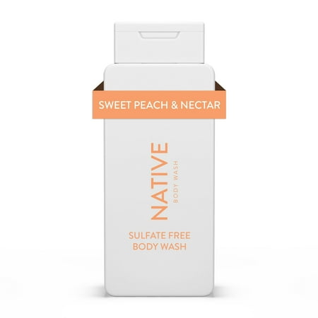 Native Body Wash  Sweet Peach & Nectar  Sulfate Free  Paraben Free  for Men and Women  18 oz