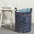 thumbnail image 6 of Fuzoiu Function Source Code Print Circular Hamper,Laundry Basket with Handle,Collapsible Laundry,Dirty Clothes Storage Basket,for Bedroom Bathroom Dorm Living Room-Small, 6 of 6