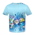 thumbnail image 4 of YDLCAFD T-Shirts pour Femmes T-Shirts Graphiques Chats Amusants Tops Grande Taille pour Femmes Été Décontracté Manches Courtes T-Shirts Surdimensionnés Col Rond T-Shirts Basiques, 4 of 4