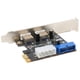 thumbnail image 5 of Tarjeta de expansión PCIE a USB 3.0 de 2 puertos, transferencia estable de alta velocidad, conector de 20 pines, tarjeta PCIe USB, 5 of 14