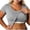 Gray, variant on CYMMPU Women's V-Neck Lace Trim Cami, Spaghetti Strap Sleeveless Top with Crochet Lace Hem, Casual Boho Summer Wear Navy XL