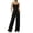 Black-wide leg pants for women, variant on Jumpsuits for Women Sleeveless Camisole Wide Leg Pants Rompers Spaghetti Straps One Piece Jumpsuit with Pockets
