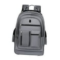 thumbnail image 2 of Bunblic Rolling Backpack Computer Bag Water Resistant Large Capacity Oxford Cloth Wheeled Laptop Backpack Trolley Suitcase for School Gray, 2 of 8