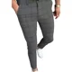 thumbnail image 1 of Hombres Impreso Plaid Stripe Casual Pequeño Pantalones, 1 of 8