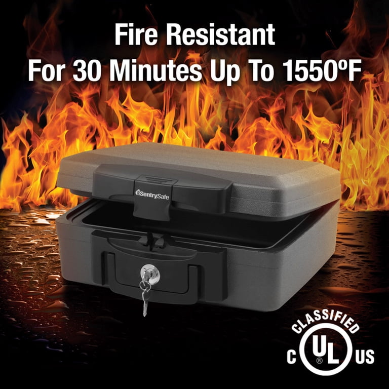 SentrySafe, Fire Water Chest Safe, H0100, Privacy Key Lock