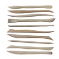 thumbnail image 2 of Mini herramientas de modelado de madera de doble extremo de 10 piezas, herramientas de escultura de arcilla para modelar y esculpir seitruly TO0670-00B, 2 of 6