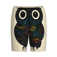 thumbnail image 4 of Easygdp Owl with Mandala Men's Short Pajama Pants, Sleep Shorts, Household Pants, Casual Pants with Pockets - Large, 4 of 9