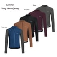 thumbnail image 2 of Camiseta de ciclismo de carretera de verano para hombre, manga larga, ropa de ciclismo de montaña, camisa de secado rápido para hombre 아소스자전거의류, 2 of 5