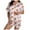Pink, variant on HNMKIU Women's Summer Shorts Set Casual V Neck Short Sleeve Two Piece Outfit Comfortable Wear Stylish Matching Co Ord Yellow,XL