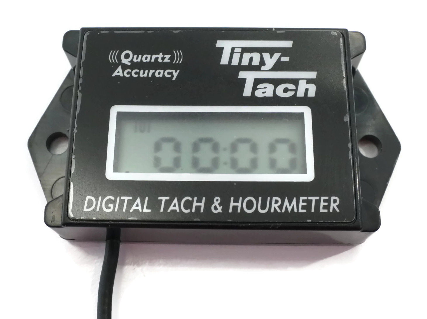 5 Diesel Engine Tiny Tach HOUR METER TACHOMETER 1/4" Transducer MDS-1/4 MDS-1Q 
