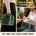 thumbnail image 6 of HELLHERO Clover Quilted Bible Cover, Durable Handle Soft Bible Cover Bag Polyester Quilted Bible Cover Case for School Daily Life, 6 of 9