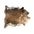 thumbnail image 1 of homeroots home decor 388525 6' X 7' Brown White and Gold Natural Cowhide Area Rug, 1 of 1