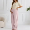 thumbnail image 2 of Hifoo Women Winter Maternity Sleep Pants Soft Thermal Pants With Adjustable Waistband Comfortable Casual Wear Pregnancy Trousers Solid Color Joggers Daily Slacks Birthday, 2 of 6