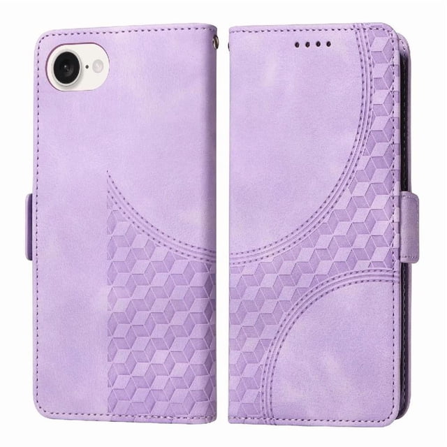 Funda GANGXUN para iPhone SE 2024 con diseño acolchado elegante, cuero PU, protección total y ajuste preciso
