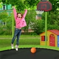 thumbnail image 3 of Trampoline for Kids, New Upgraded 14-Feet Outdoor Trampoline with Safety Enclosure Net, Basketball Hoop and Ladder, Heavy-Duty Round Trampoline for Indoor or Outdoor Backyard, Hold 264lb,Green,LLL1630, 3 of 10