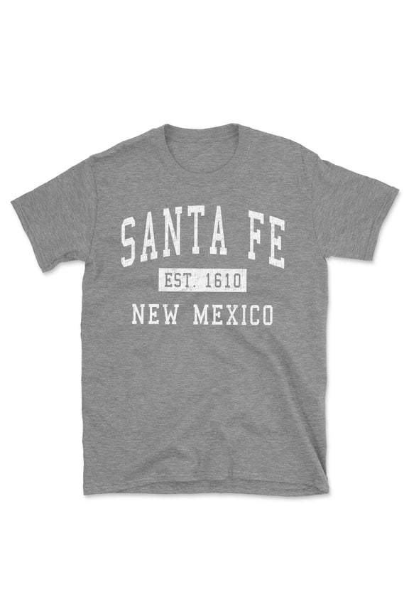 Santa Fe New Mexico Classic Established Men's Cotton T-Shirt