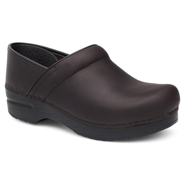 Professional Antique Brown Oiled Leather Men's Clogs 206-780202 Size 43 Professional Antique Brown Oiled Leather Men's Clogs 206-780202 Size 43