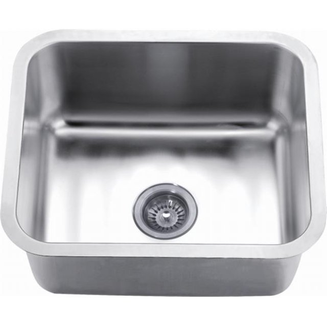 Dawn Kitchen & Bath DSU1916 19,13 Po. L Sous-Montée Simple Bol - Calibre 16